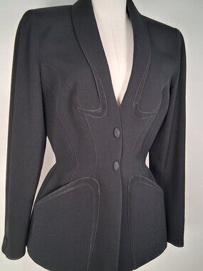 Archival Thierry Mugler Hourglass Sculptural Blazer size 40 - US 6 / 8